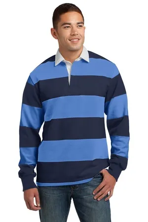 ST301 Sport-Tek Classic Long Sleeve Rugby Polo.