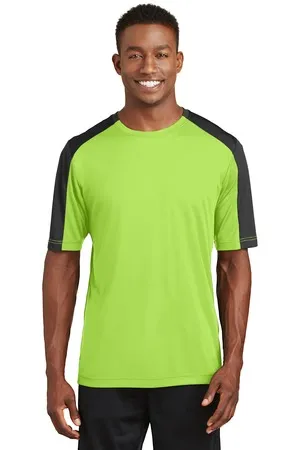 ST354 Sport-Tek PosiCharge Competitor Sleeve-Blocked Tee.