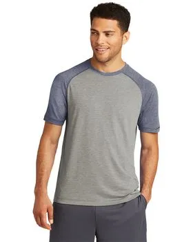 ST400 Sport-Tek PosiCharge Tri-Blend Wicking Raglan Tee.