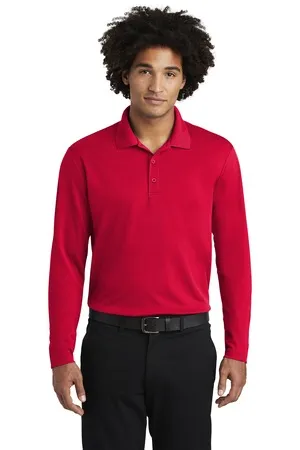 ST640LS Sport-Tek PosiCharge RacerMesh Long Sleeve Polo.