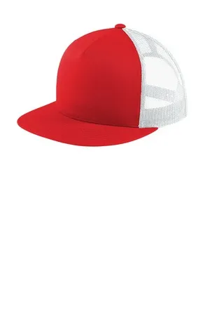 STC38 Sport-Tek Yupoong 5-Panel Classic Trucker Mesh Back Cap.