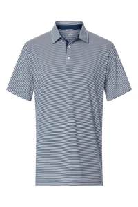 SW1110 Swannies Golf Mens Smith Striped Polo