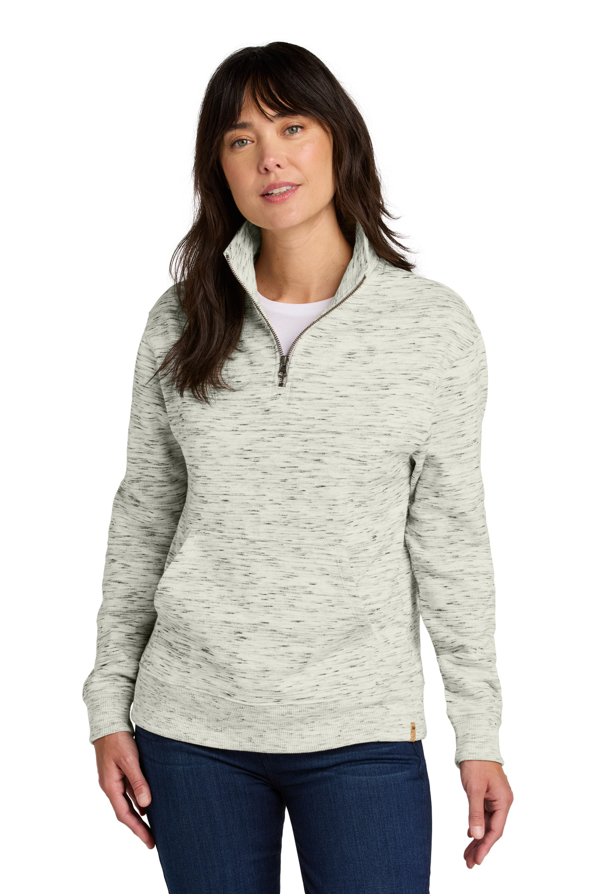 TTCW6108 tentree Womens Space Dye Fleece 1/4-Zip