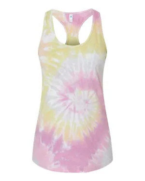 3400 Tie-Dye Ladies Racerback Tank