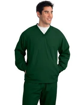Sport-Tek TJST72 Tall V-Neck Raglan Wind Shirt.  Sport-Tek TJST72 Tall V-Neck Raglan Wind Shirt.