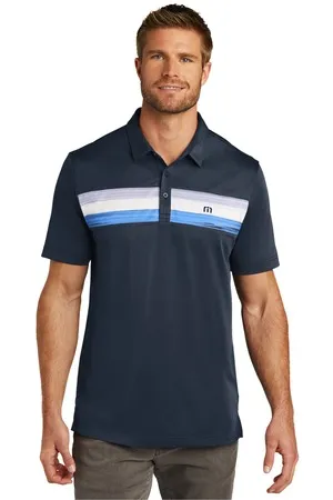TM1MU416 Travis Mathew TravisMathew Cabana Chest Stripe Polo.