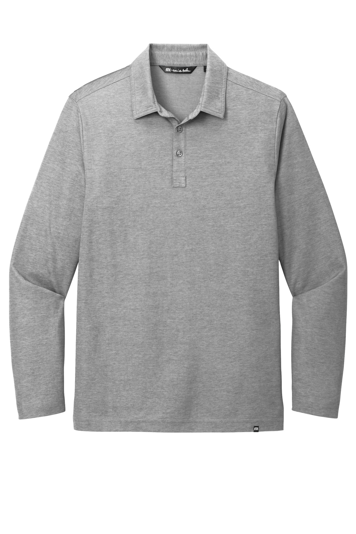 TM1MZ343 TravisMathew Oceanside Heather Long Sleeve Polo