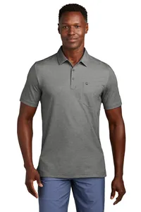 TM1MY404 TravisMathew Oceanside Heather Pocket Polo TM1MY404 TravisMathew Oceanside Heather Pocket Polo
