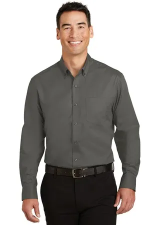 TS663 Port Authority Tall SuperPro Twill Shirt.