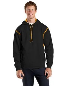 TST246 Sport-Tek Tall Tech Fleece Colorblock Hooded Sweatshirt.