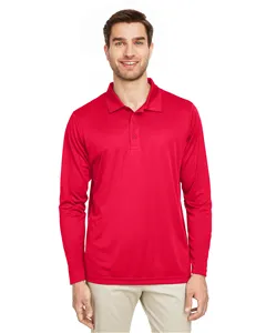 TT51L Team 365 Mens Zone Performance Long Sleeve Polo