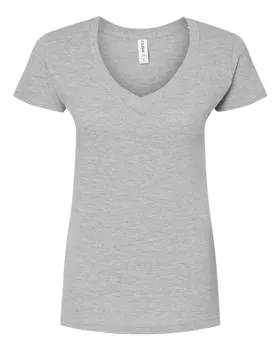 214 Tultex Womens Fine Jersey V-Neck T-Shirt