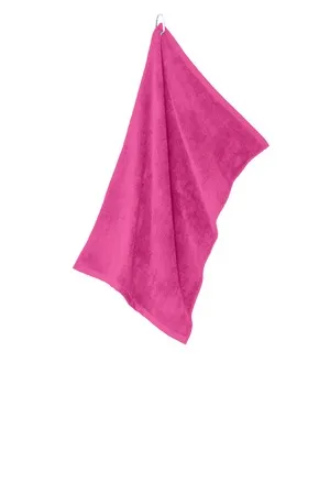 TW530 Port Authority Grommeted Microfiber Golf Towel.