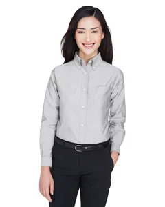 8990 UltraClub Womens Classic Wrinkle-Resistant Oxford Shirt
