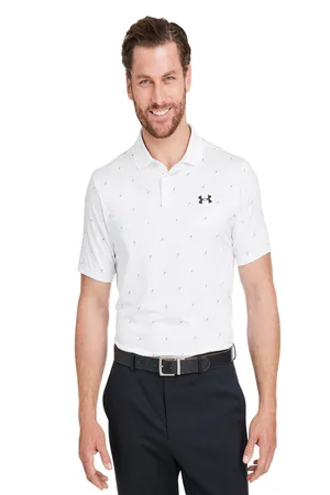 1377377 Under Armour Mens 3.0 Printed Performance Polo