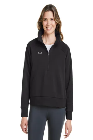 1379492 Under Armour Ladies Rival Fleece Quarter-Zip