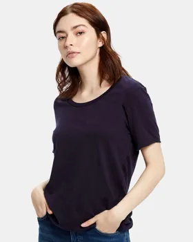 US115 US Blanks Ladies Short-Sleeve Loose Fit Boyfriend Tee