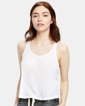 US510 US Blanks Ladies Sheer Cropped Racer Tank