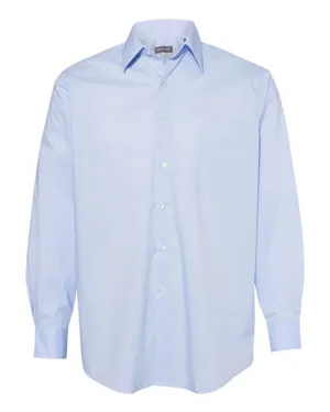 13V5052 Van Heusen Broadcloth Point Collar Solid Shirt