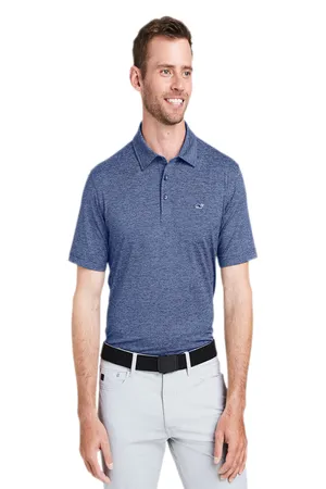 G011146 vineyard vines Mens Destin Stripe Sankaty Polo