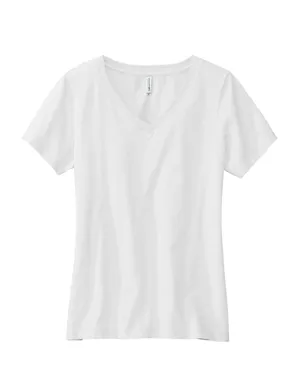 LVL45V Volunteer Knitwear Womens Daily V-Neck Tee