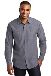 W380 Port Authority Slub Chambray Shirt.
