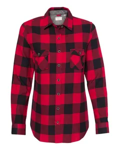 W164761 Weatherproof Womens Vintage Brushed Flannel Long Sleeve Shirt