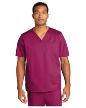 WW3160 Wonderwink Unisex WorkFlex Chest Pocket V-Neck Top