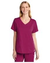 WW4268 Wonderwink Womens Premiere Flex Mock Wrap Top