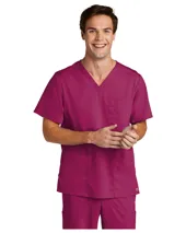 WW5068 Wonderwink Mens Premiere Flex V-Neck Top
