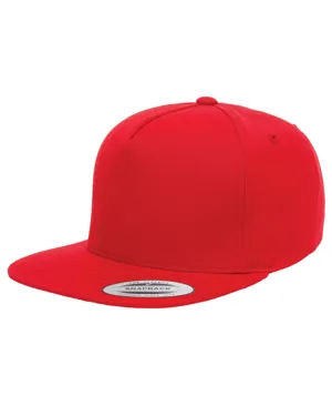 Y6007 Yupoong Adult 5-Panel Cotton Twill Snapback Cap