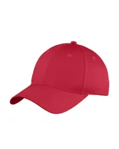 YC914 Port & Company Youth Six-Panel Unstructured Twill Cap.
