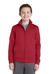 YST241 Sport-Tek Youth Sport-Wick Fleece Full-Zip Jacket.