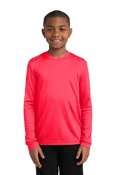 YST350LS Sport-Tek Youth Long Sleeve PosiCharge Competitor Tee.