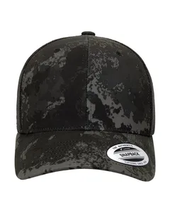 6606VC Yupoong Classics Veil Camo Retro Trucker Hat