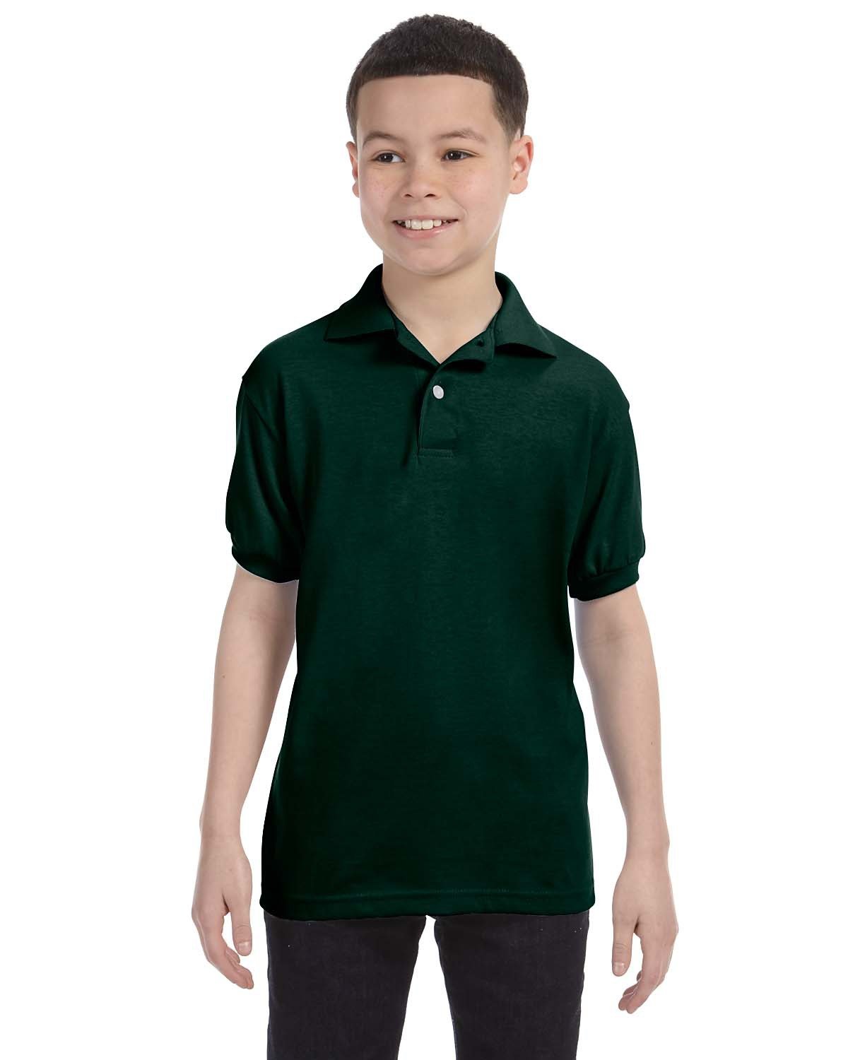 054Y Hanes Youth Ecosmart Jersey Sport Shirt