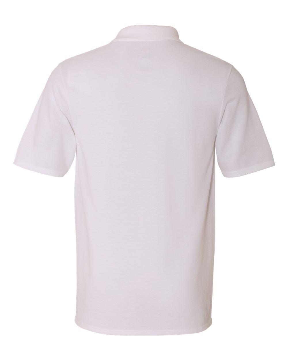 055P Hanes X-Temp Piqué Sport Shirt with Fresh IQ - Back Image
