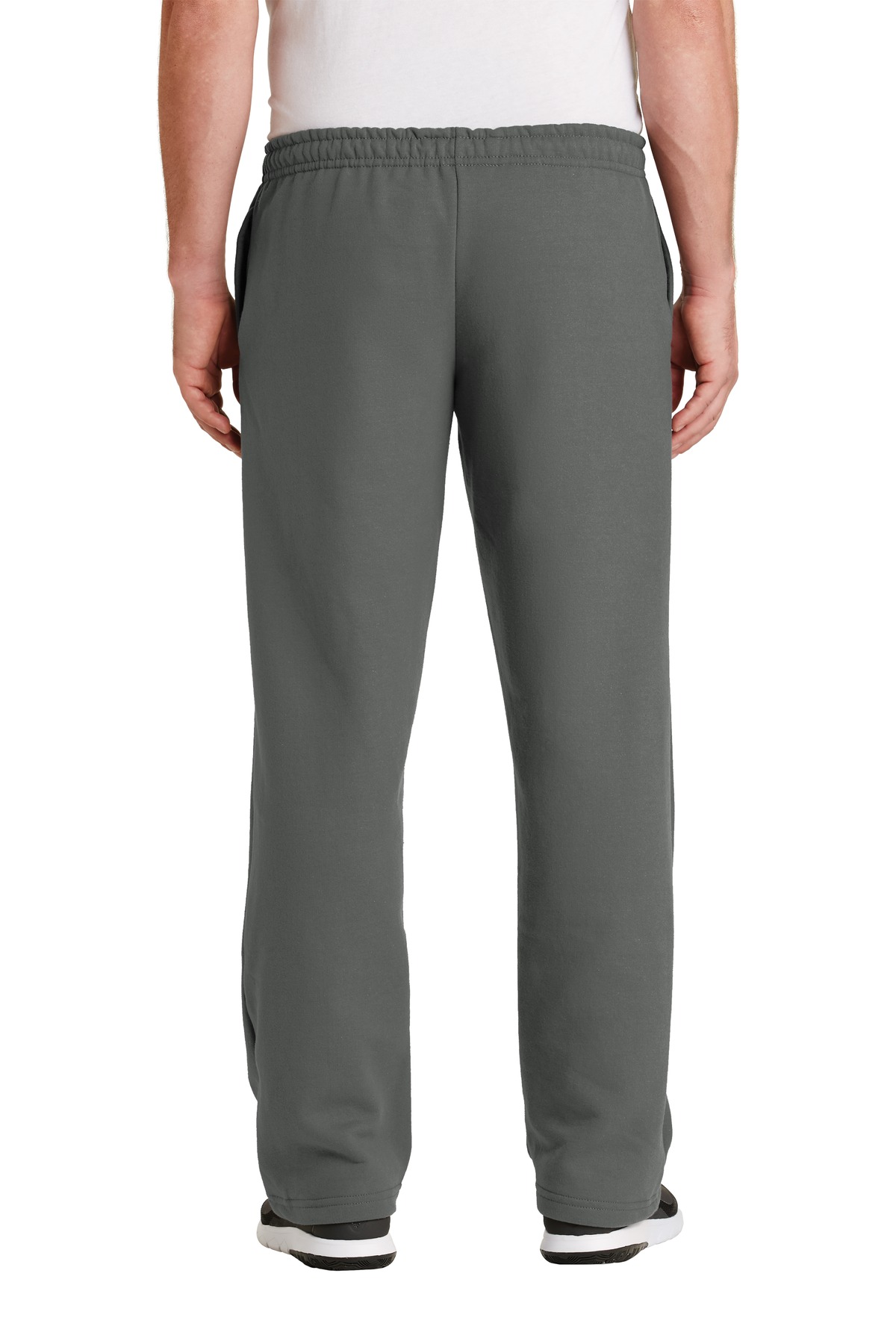 12300 Gildan - DryBlend Open Bottom Sweatpant. - Back Image
