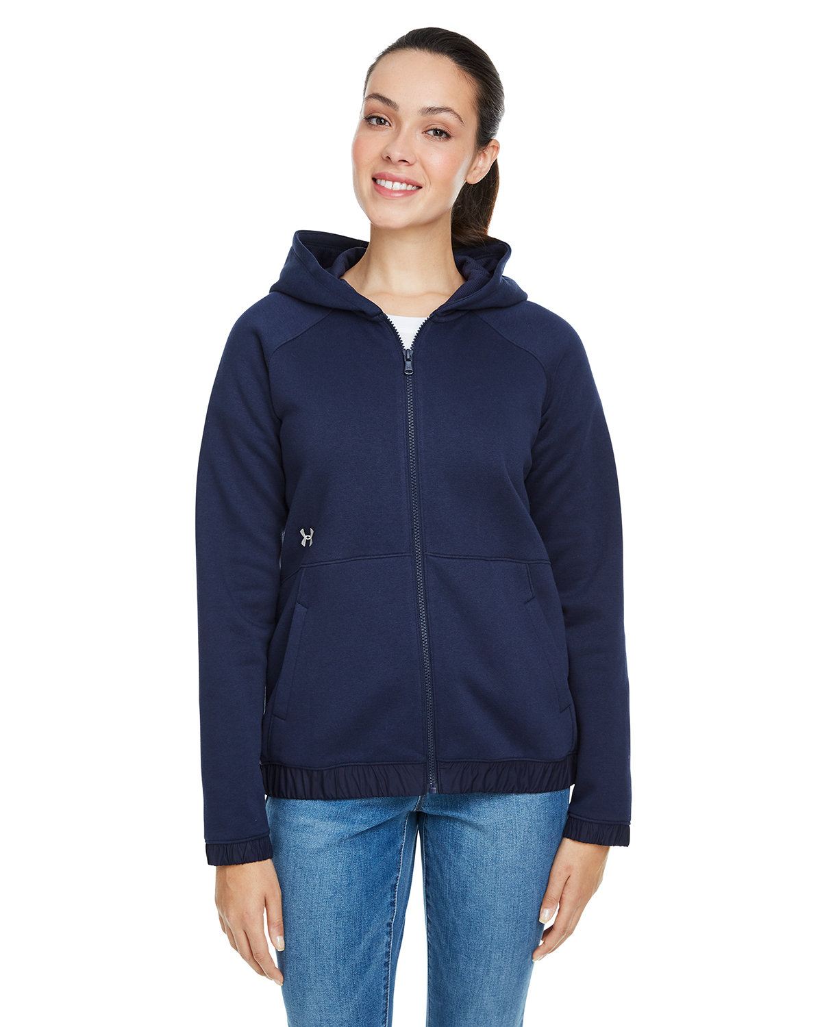 1351229 Under Armour Ladies Hustle Full-Zip Hooded Sweatshirt