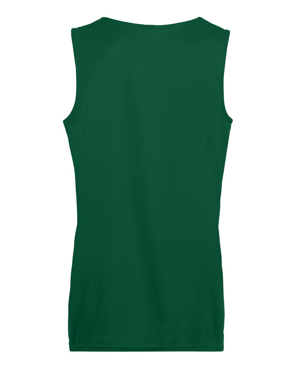 147 Augusta Drop Ship Ladies Wicking Polyester Reversible Sleeveless Jersey - Back Image