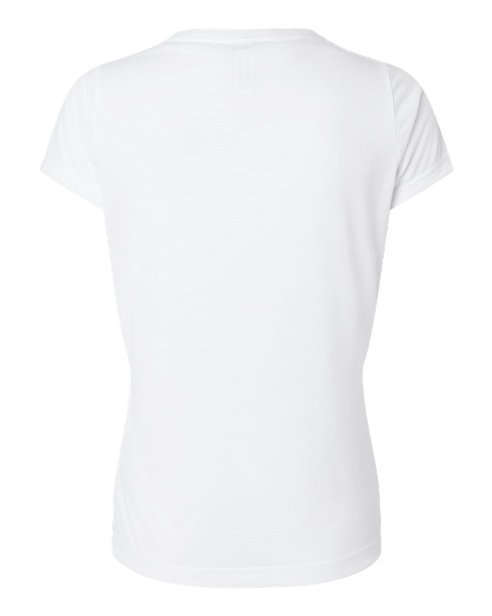 1507 Sublivie Womens V-Neck Polyester Sublimation Tee - Back Image