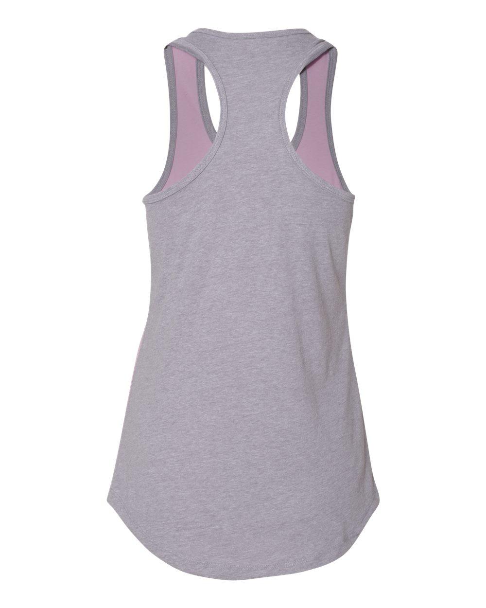 1534 Next Level Women’s Ideal Colorblocked Racerback Tank - Back Image