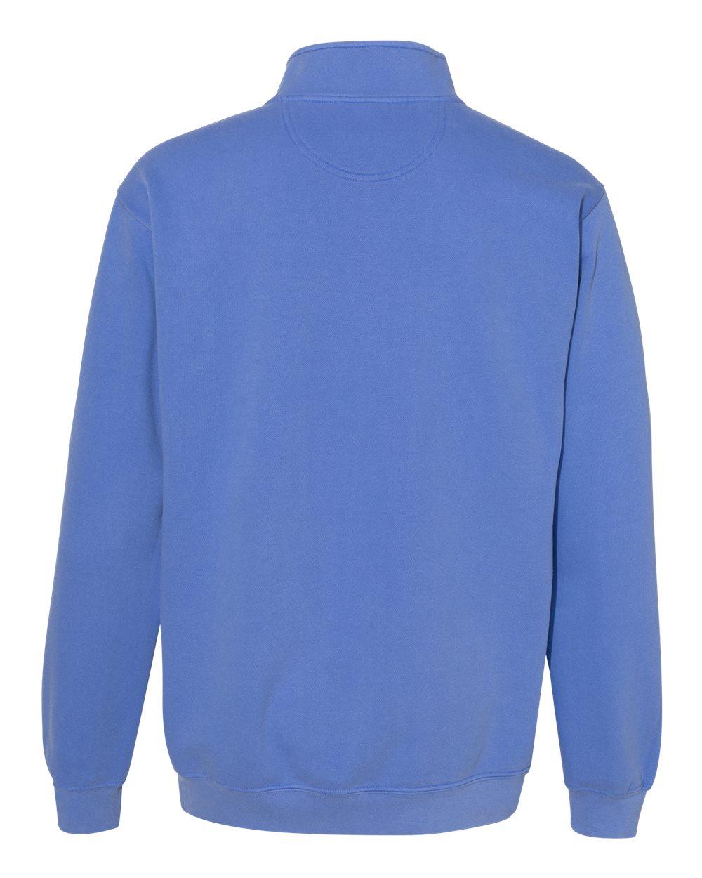 1580 Comfort Colors Garment-Dyed Quarter Zip Sweatshirt 1580 Comfort Colors Garment-Dyed Quarter Zip Sweatshirt - Back Image