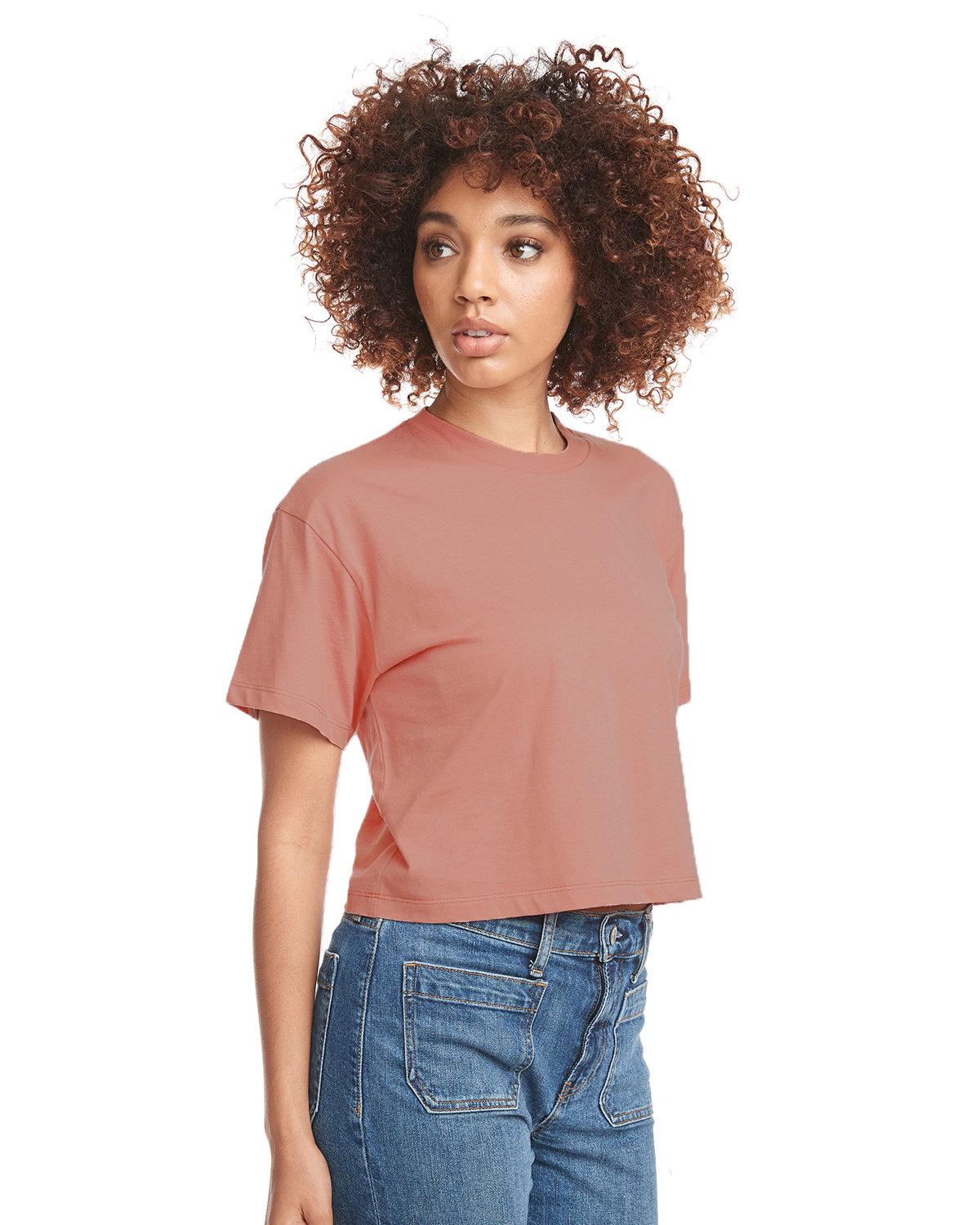 1580NL Next Level Ladies Ideal Crop T-Shirt - Siide Image