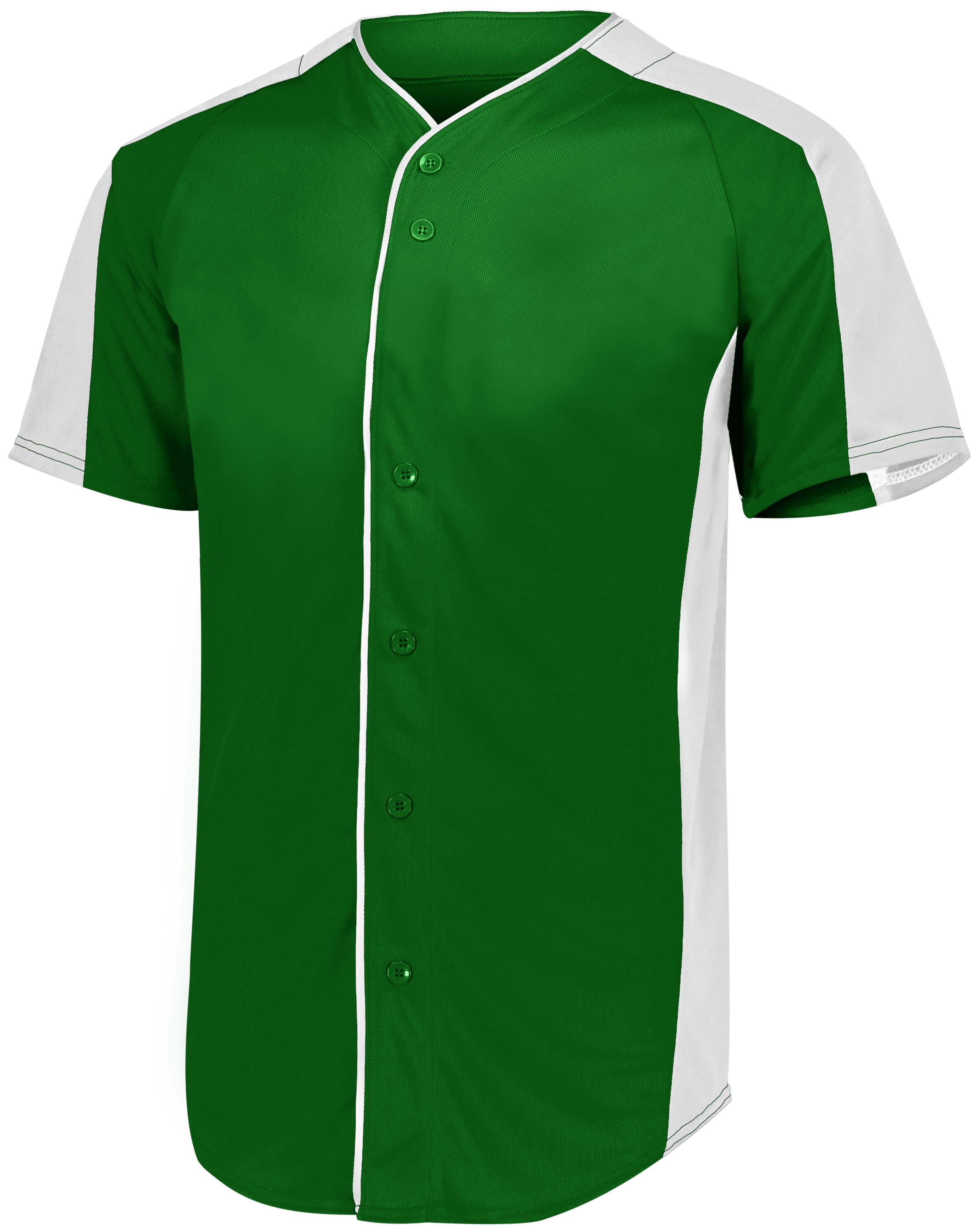 1656 Augusta Sportswear Youth Full-Button Baseball Jersey 1656 Augusta Sportswear Youth Full-Button Baseball Jersey - Back Image