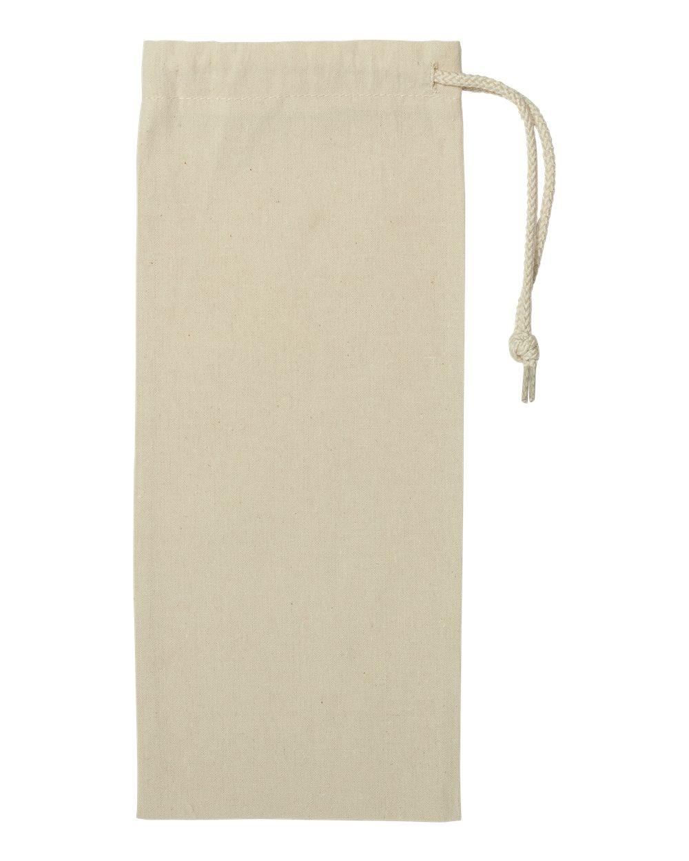 1727 Liberty Bags Drawstring Wine Tote - Back Image