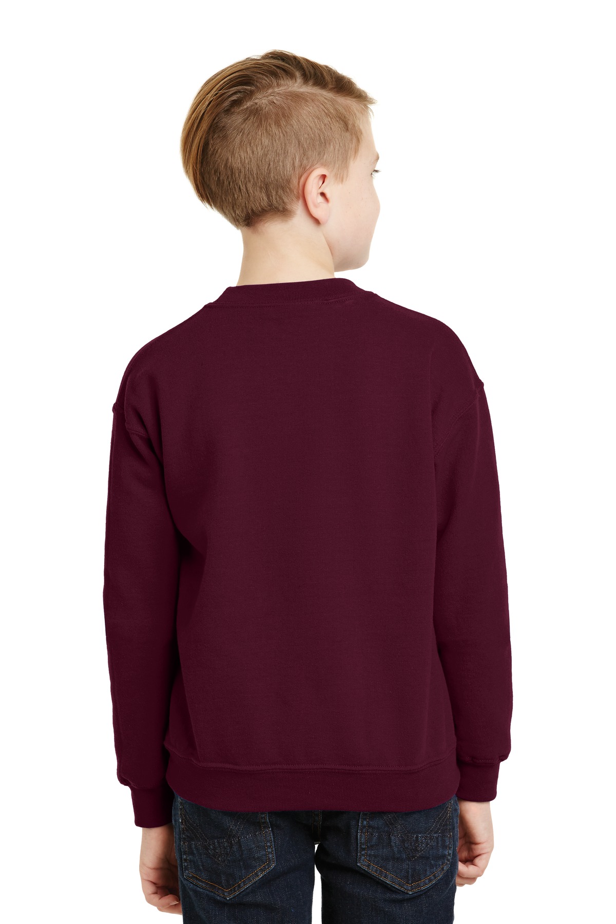 18000B Gildan Heavy Blend Youth Sweatshirt - Back Image