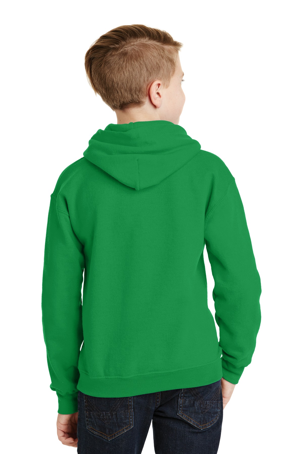 18500B Gildan Heavy Blend Youth Hooded Sweatshirt - Back Image