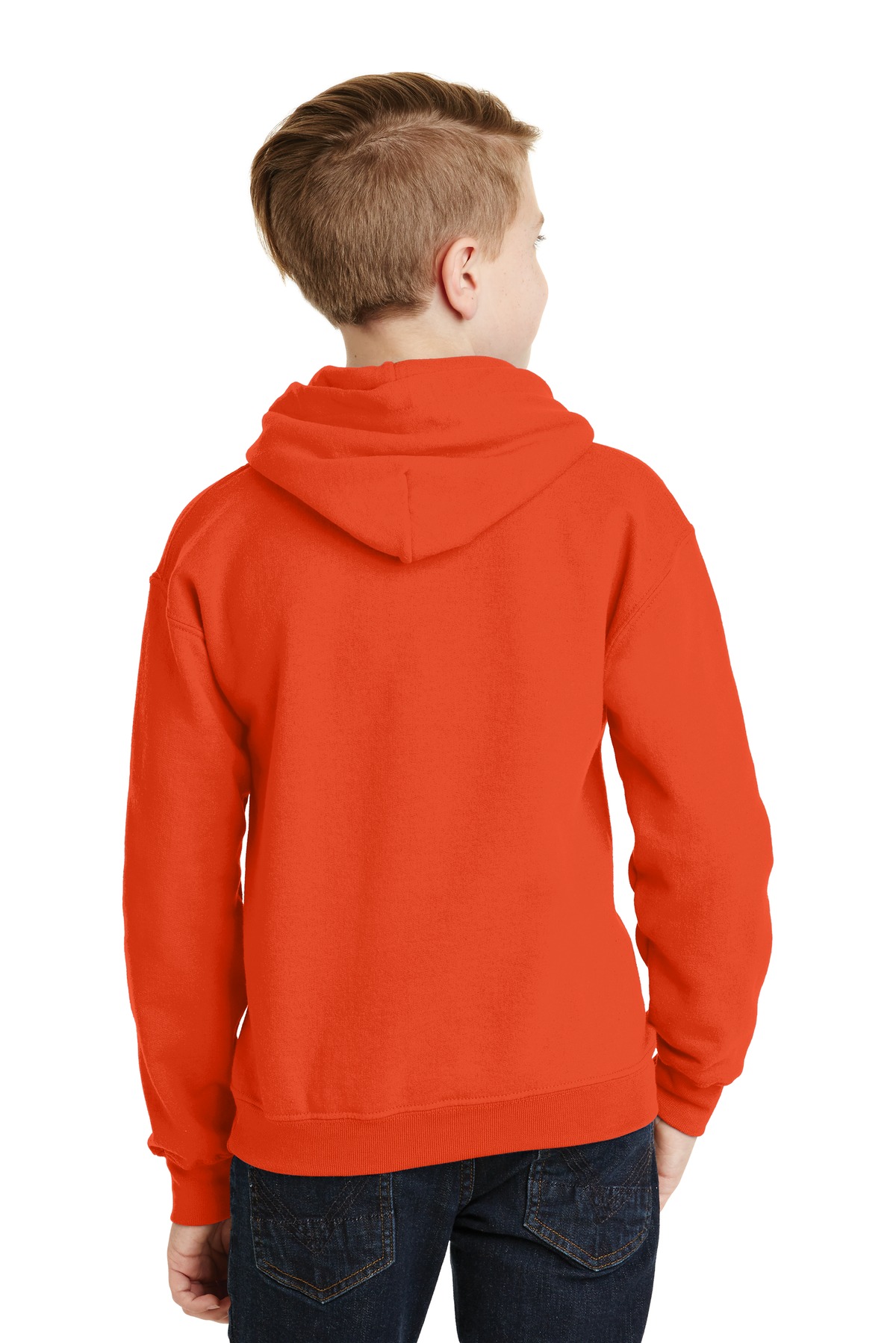 18500B Gildan Heavy Blend Youth Hooded Sweatshirt - Back Image