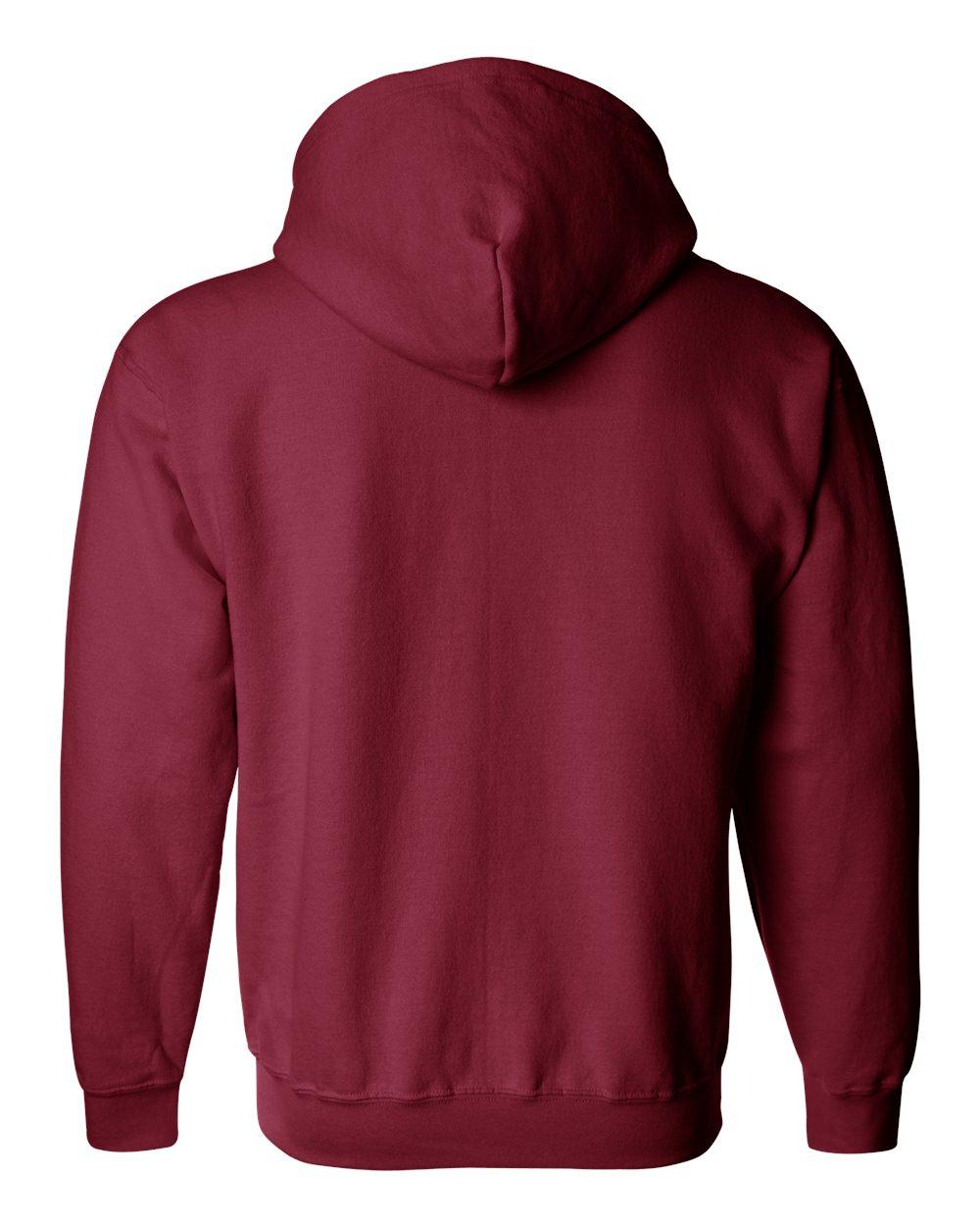 18600 Gildan Heavy Blend Full-Zip Hooded Sweatshirt 18600 Gildan Heavy Blend Full-Zip Hooded Sweatshirt - Back Image